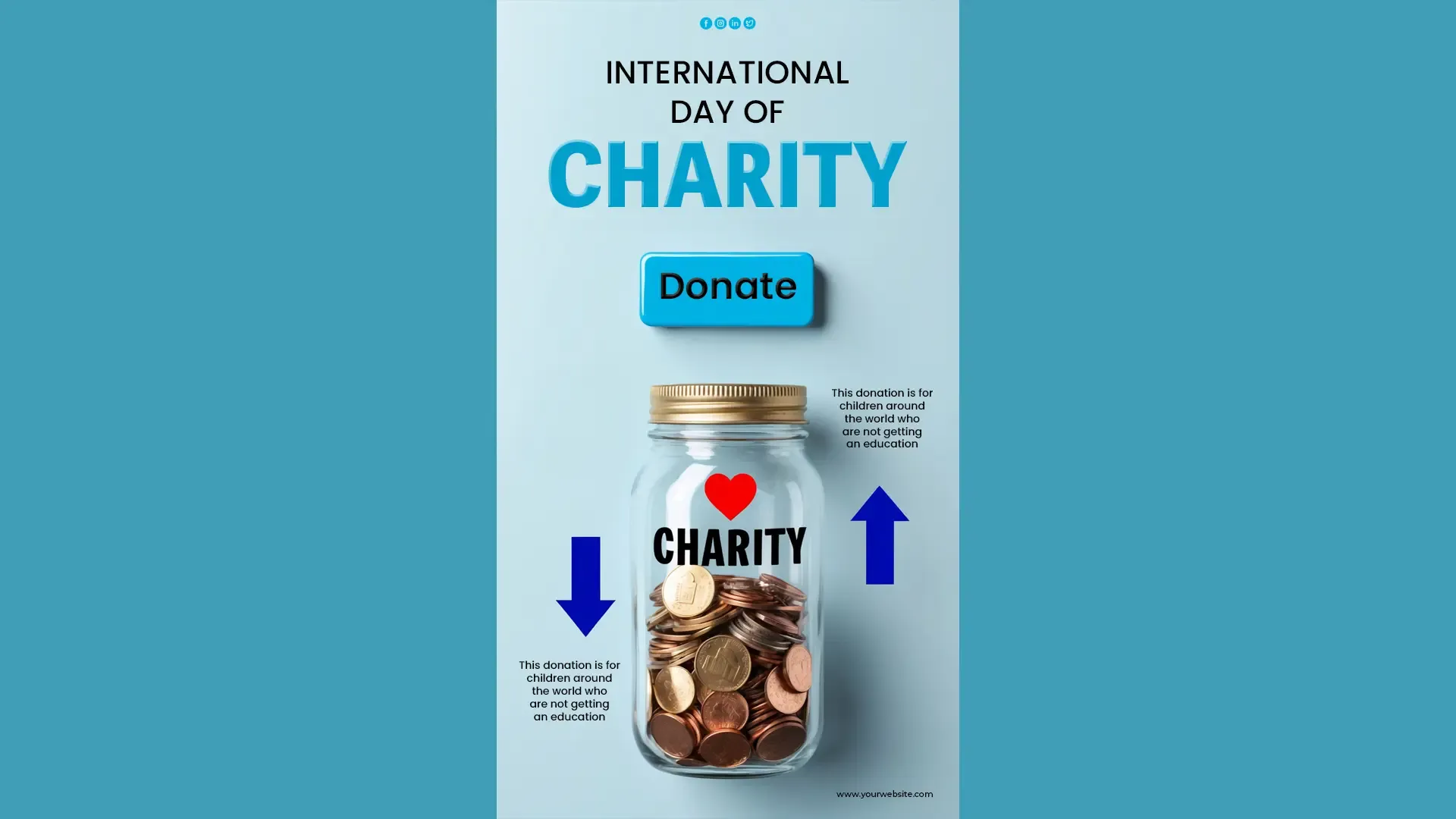 International Charity Day Instagram Story Template image